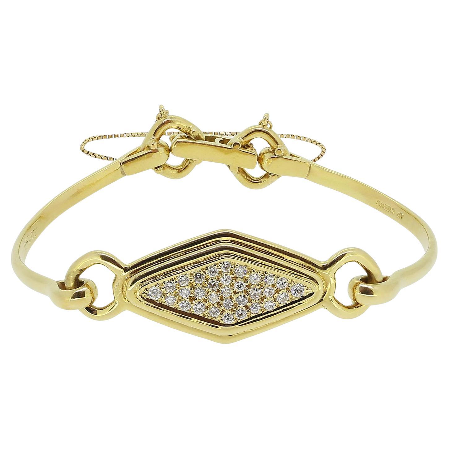 Cartier Bracciale con pavé di diamanti in vendita