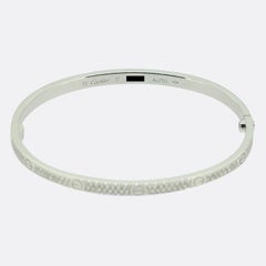 Cartier Paved Small Model LOVE Bangle Size 17