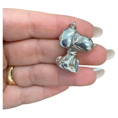 CARTIER Peanuts Gang Sterling Silver Snoopy Charm Pendant Retro 1950s - 1960s!