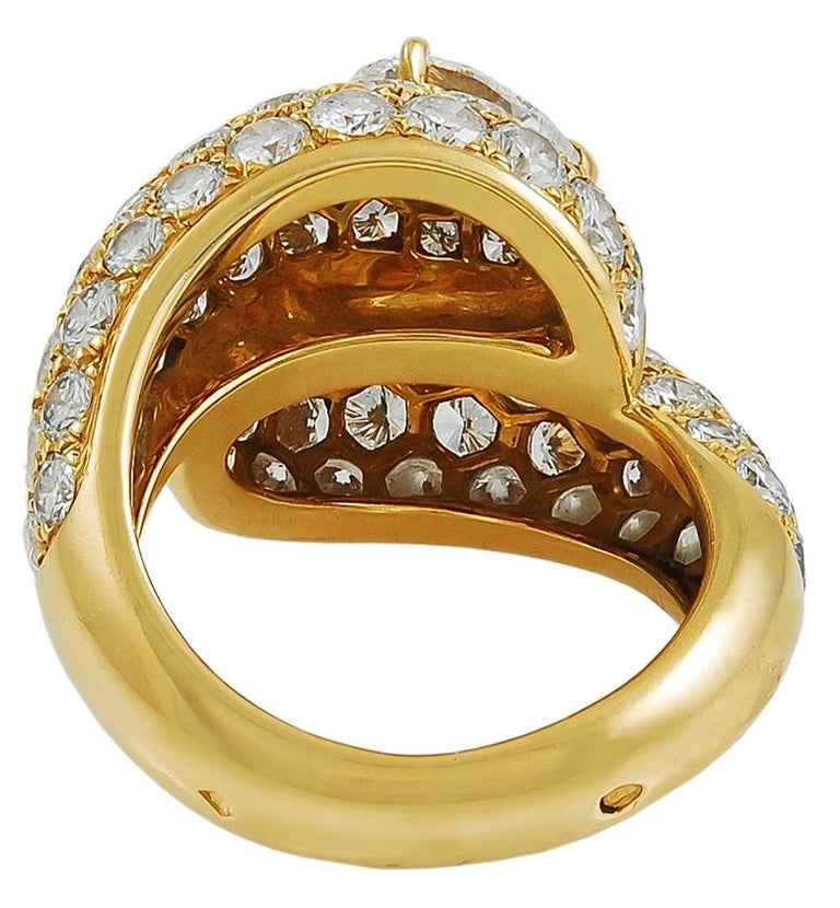 cartier pear diamond ring