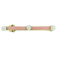 Cartier Pearl Mini Bar Brooch