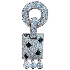 Pendientes Cartier 'Pelage Panthère' de diamantes y ónice