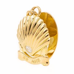 Cartier Pendant Necklace Yellow Gold Diamond