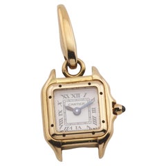 Cartier Anhänger Top Sapphire Panther Uhr Charme K18YG