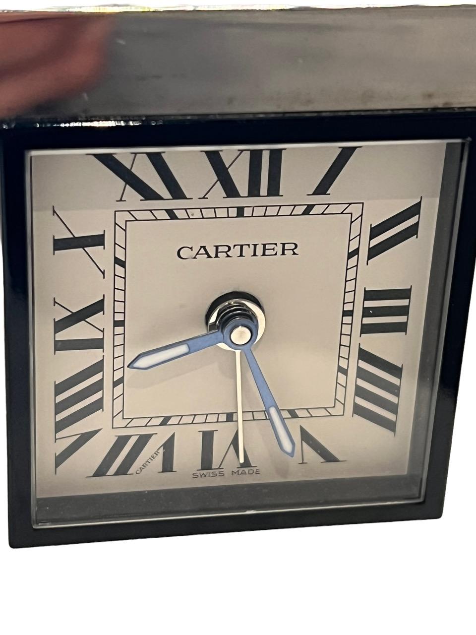 English Cartier Pendulette Table Clock