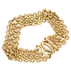 Vintage Cartier Penelope 18 Karat Gold Bracelet