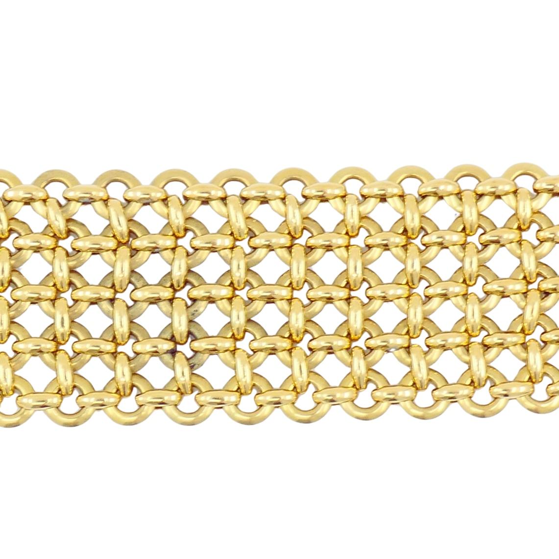 De las mujeres Cartier Penélope Pulsera Doble C Oro 18k Diamantes Pulsera Link en venta
