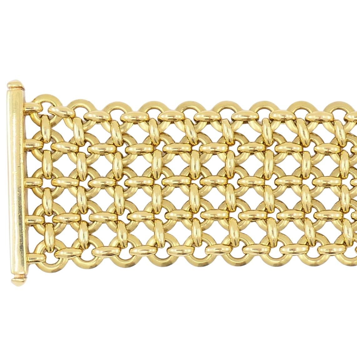 Cartier Penélope Pulsera Doble C Oro 18k Diamantes Pulsera Link en venta 1