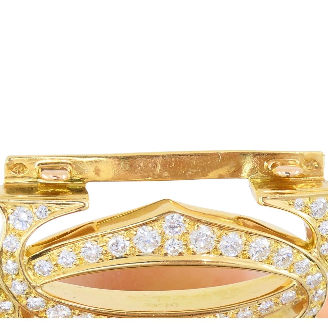 Cartier Penélope Pulsera Doble C Oro 18k Diamantes Pulsera Link en venta 3
