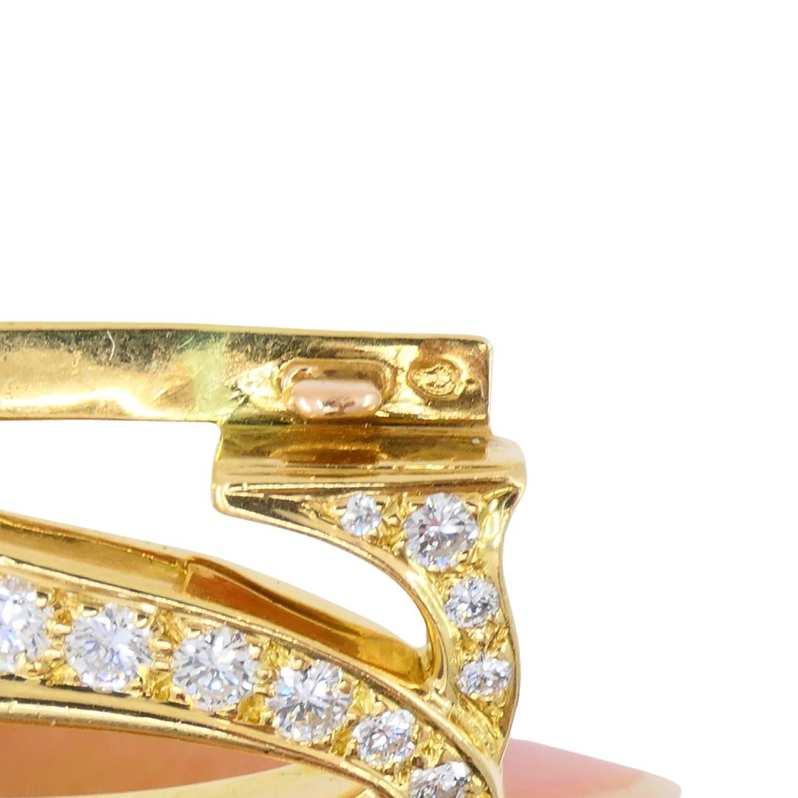 Cartier Penélope Pulsera Doble C Oro 18k Diamantes Pulsera Link en venta 4