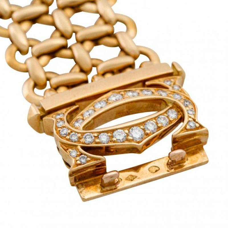 Cartier 'Penelope Double C' Exklusives Armband im Zustand „Gut“ im Angebot in Stuttgart, BW