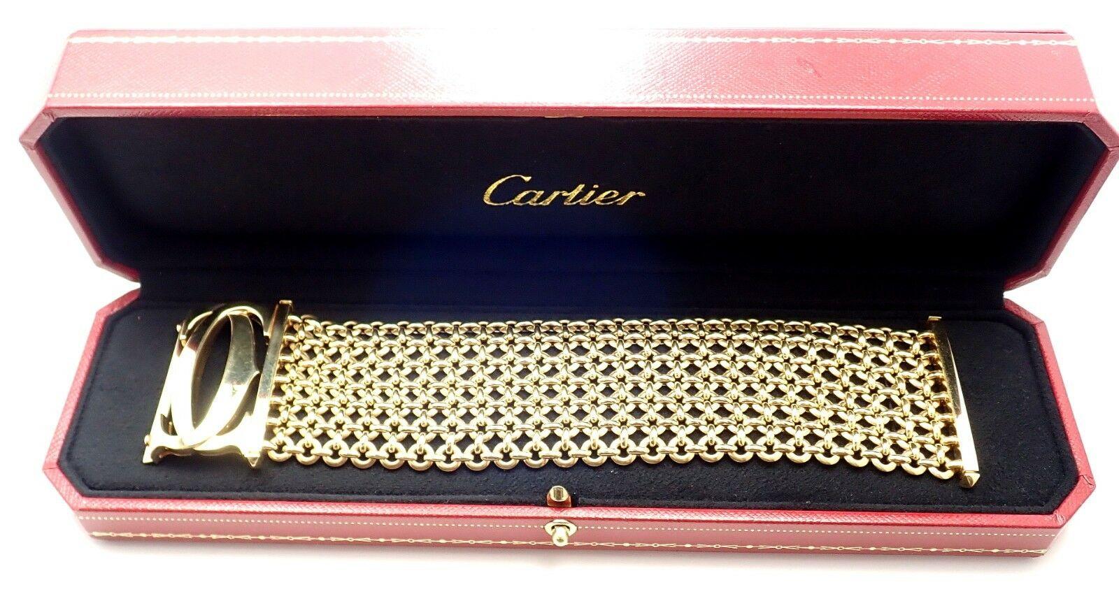 Cartier Penelope Double C Seven-Row Link Yellow Gold Bracelet 2