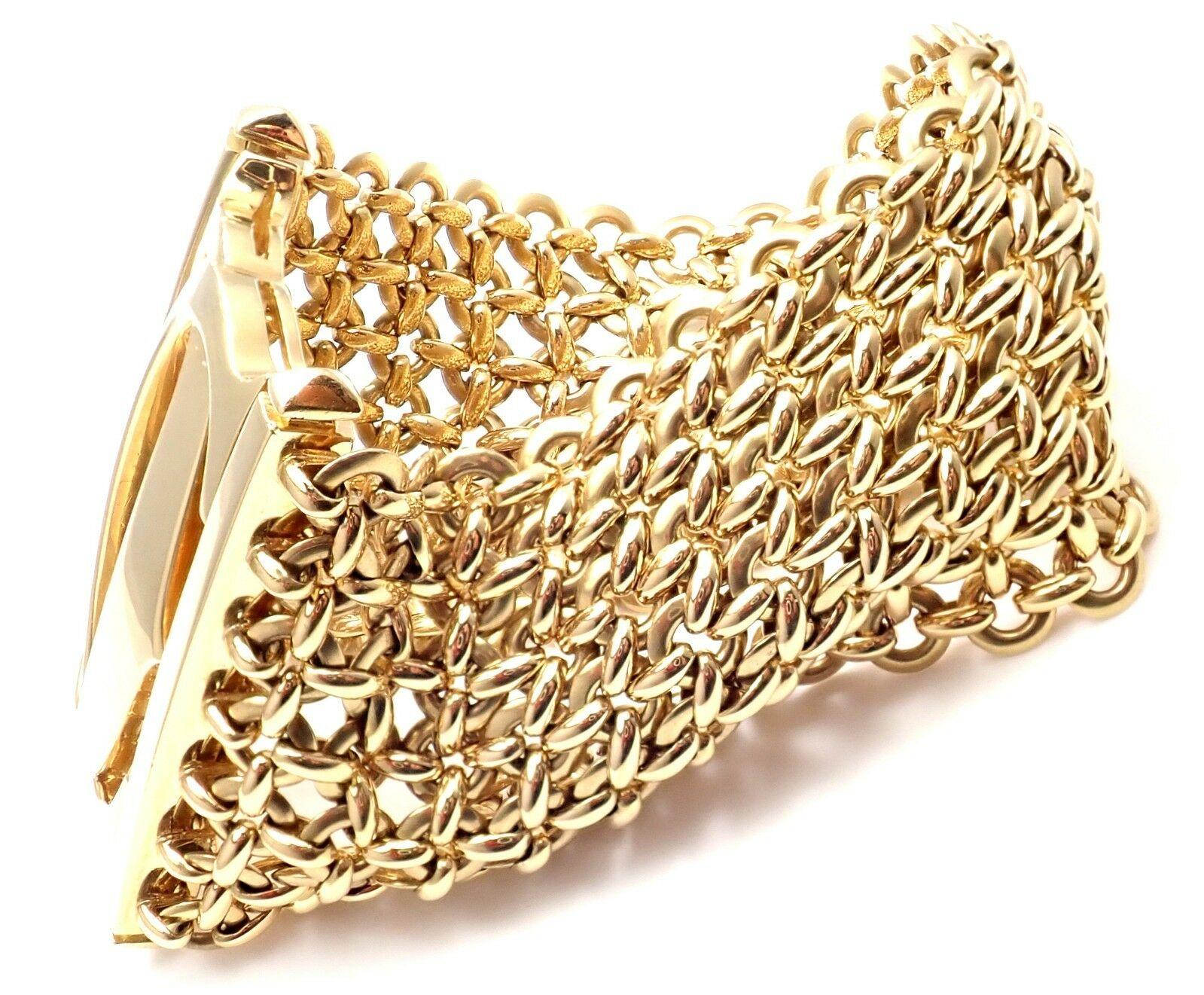 Cartier Penelope Double C Seven-Row Link Yellow Gold Bracelet 4