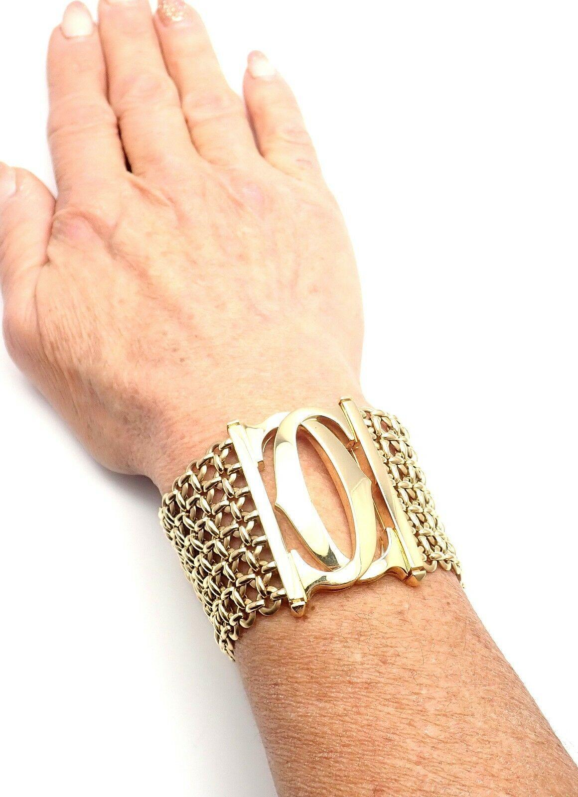 Cartier Penelope Double C Seven-Row Link Yellow Gold Bracelet 1