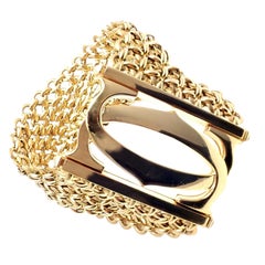 Cartier Penelope Double C Seven-Row Link Yellow Gold Bracelet