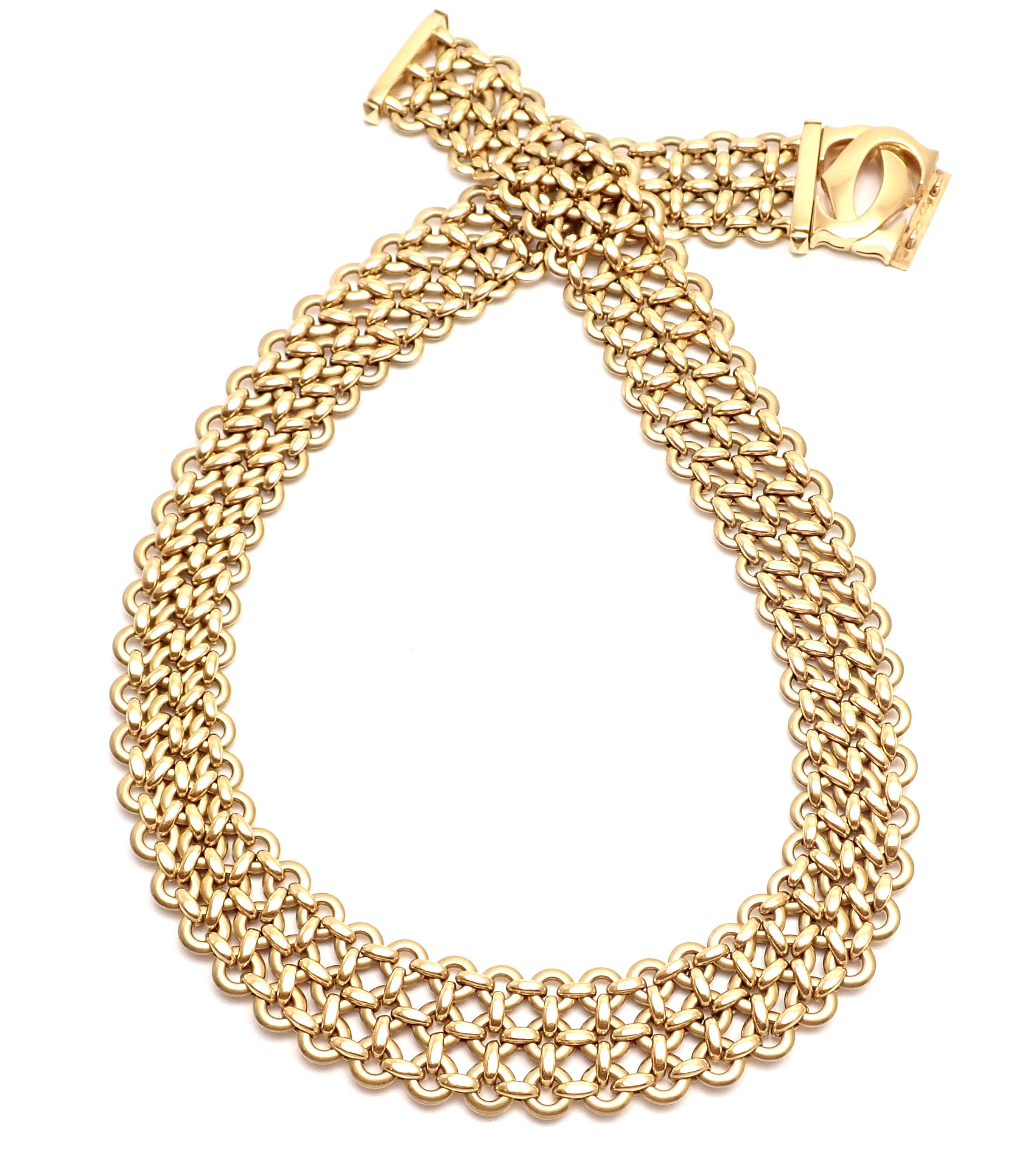 cartier double c necklace