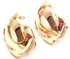 Cartier Penelope Double C Yellow Gold Large Earrings