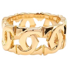 Cartier 'Penelope' Double-C Yellow Gold Ring