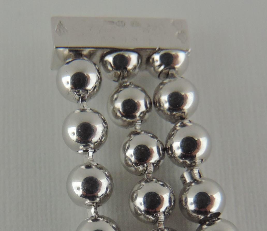 Cartier Perles De Diamantes 18 Karat White Gold Choker Necklace  For Sale 1