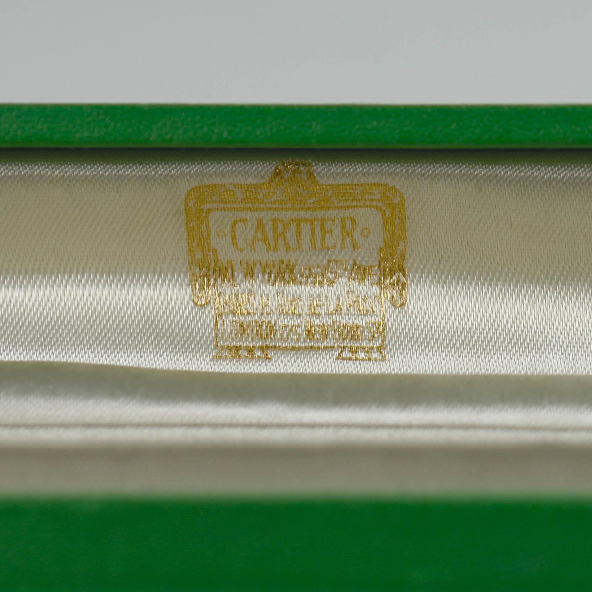 Women's or Men's Cartier Perpetual Calendar Gold Enamel Stockbrokers Pencil