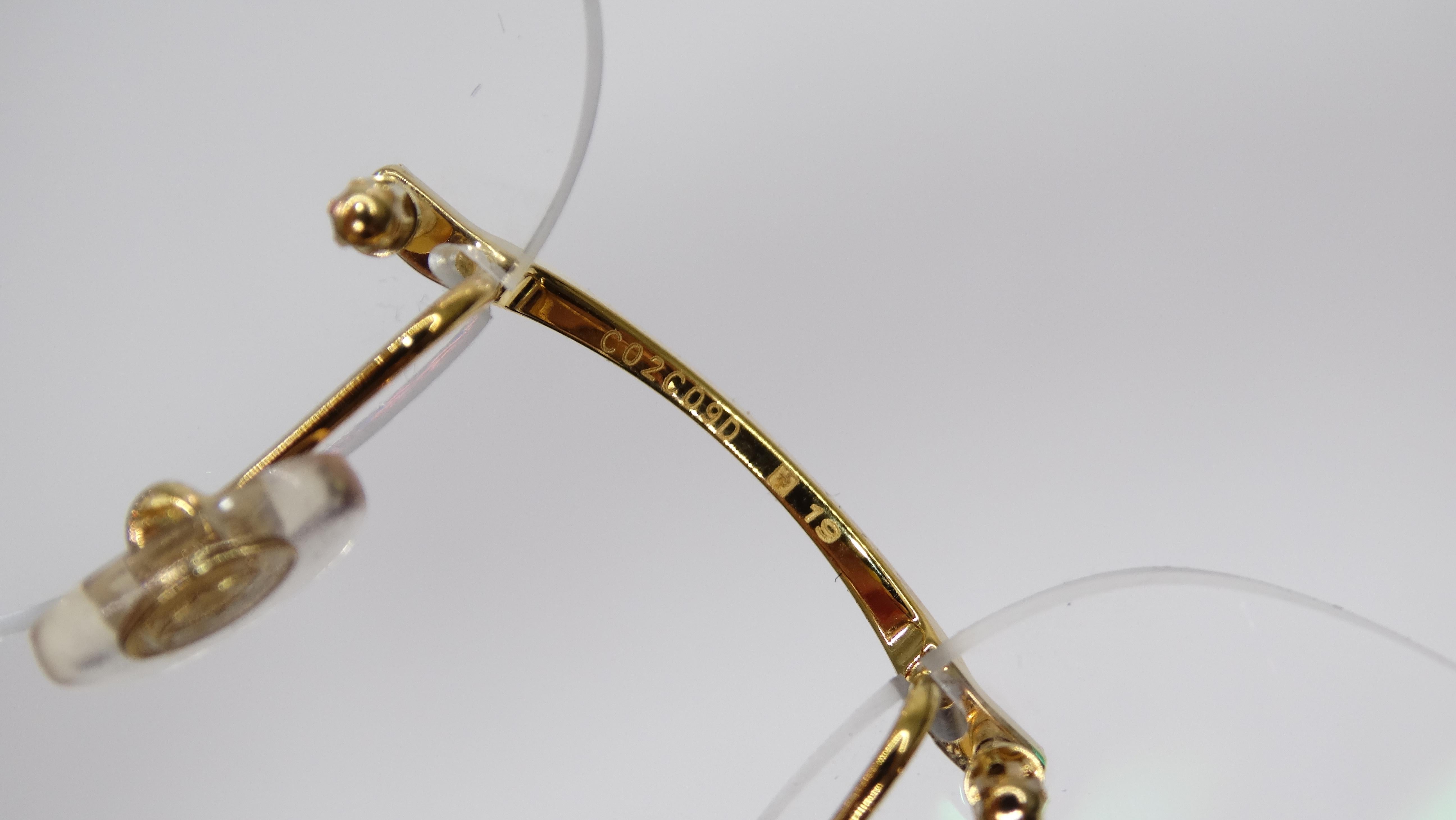 Cartier Piccadilly Gold Glasses In Good Condition In Scottsdale, AZ