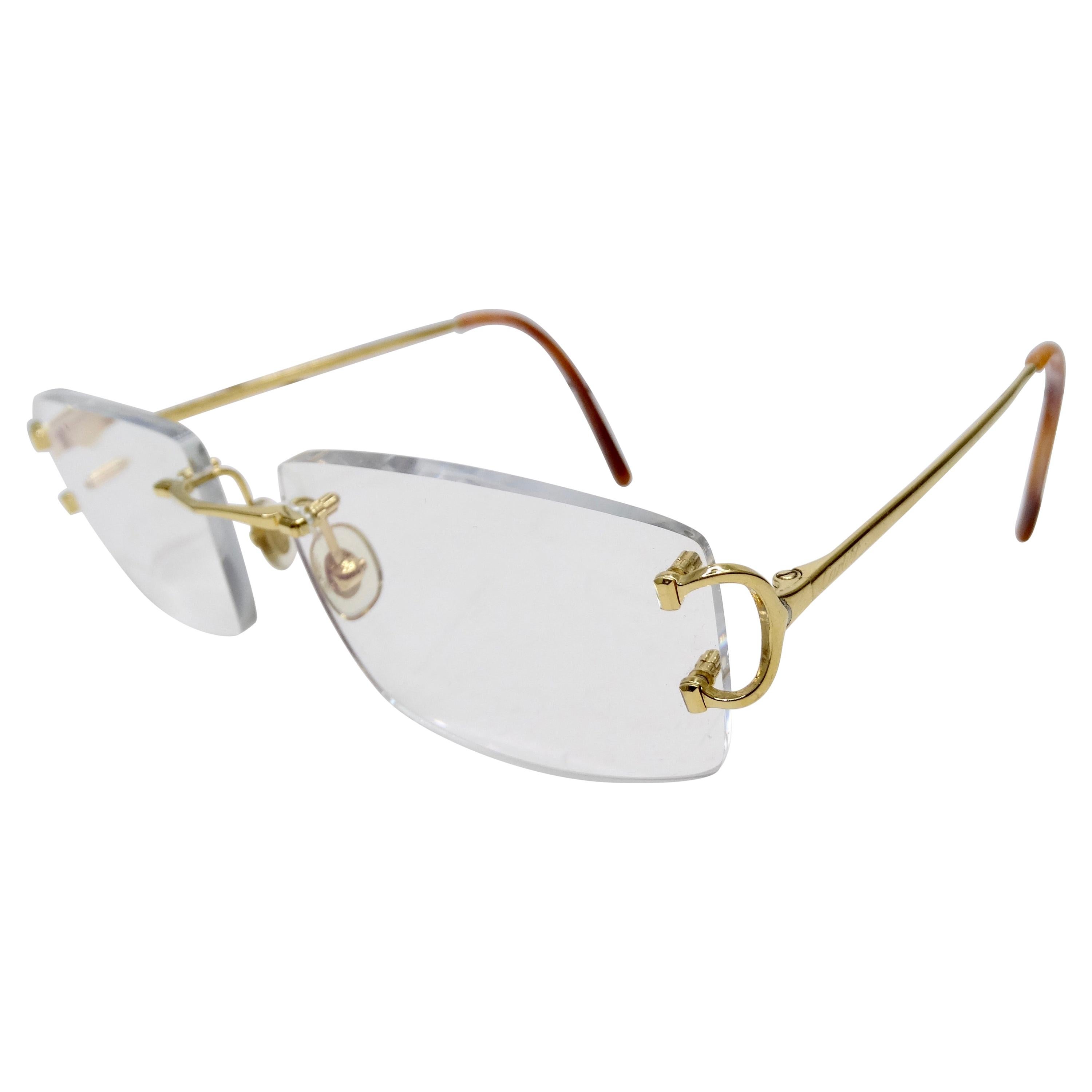 Cartier Piccadilly Rimless Glasses at 1stDibs