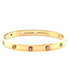 Cartier Pink Gold and Gem Set Bangle, 'Love'