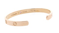 Cartier Pink Gold Love Cuff Bracelet