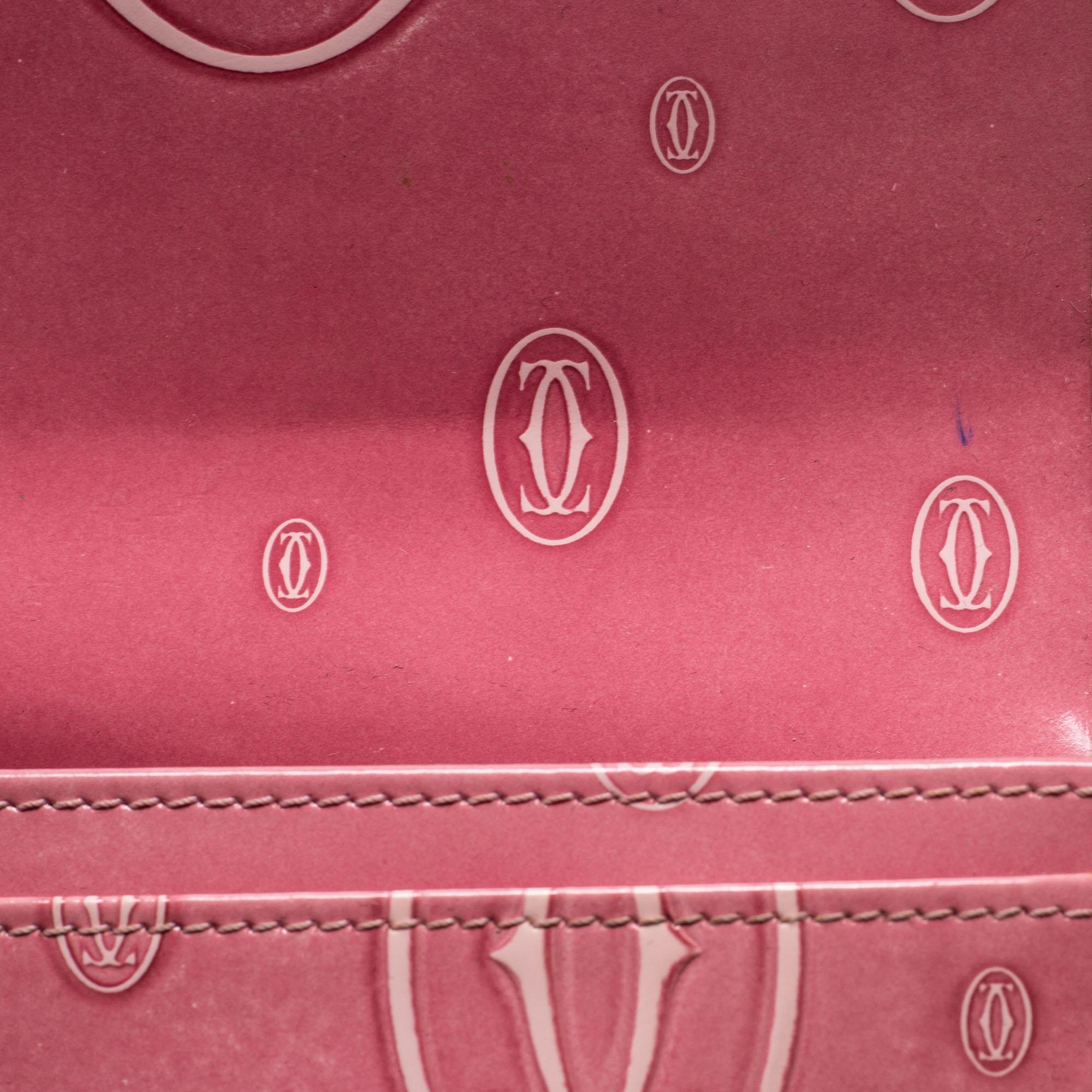 cartier pink wallet