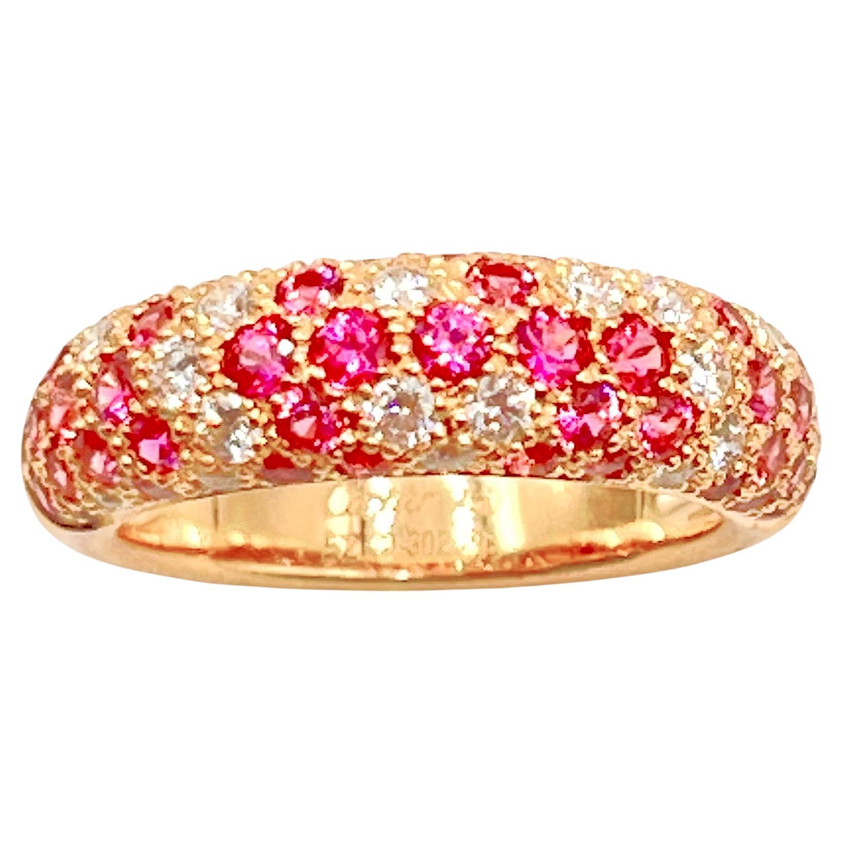Cartier Etincelle-Ring mit rosa Saphir und Diamant (Moderne)