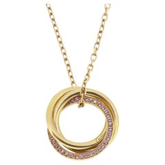 Collier de la Trinité en saphir rose de Cartier