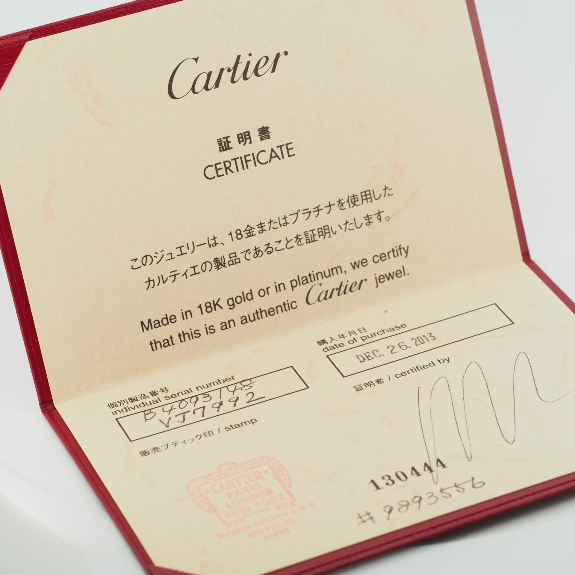Cartier Pink Sapphires Trinity Ring Rose Gold 48 US 4.5 4