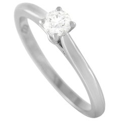 Cartier Platinum 0.19 Ct Diamond Engagement Ring