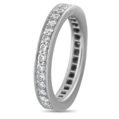 Cartier Platinum 0.66ct Diamond Eternity Band Ring ZJ400649
