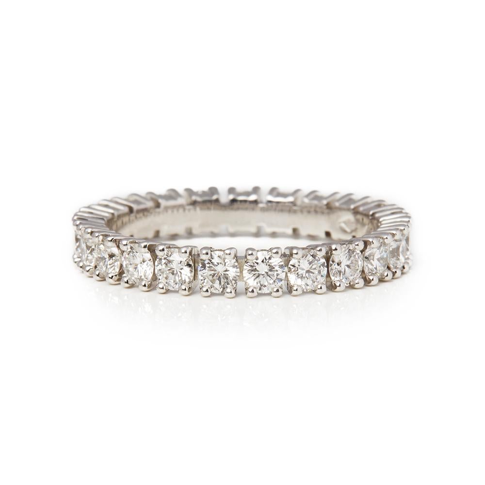 Xupes Code: COM1855
Brand: Cartier
Description: Platinum 1.56ct Full Diamond Destinée Eternity Ring
Accompanied With: Xupes Presentation Box
Gender: Ladies
UK Ring Size: N
EU Ring Size: 54
US Ring Size: 6 3/4
Resizing Possible?: NO
Band Width: