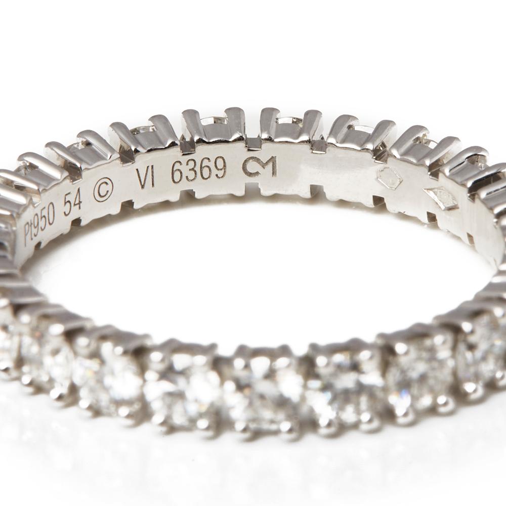 Cartier Platinum 1.56 Carat Full Diamond Destinée Eternity Ring In Excellent Condition In Bishop's Stortford, Hertfordshire