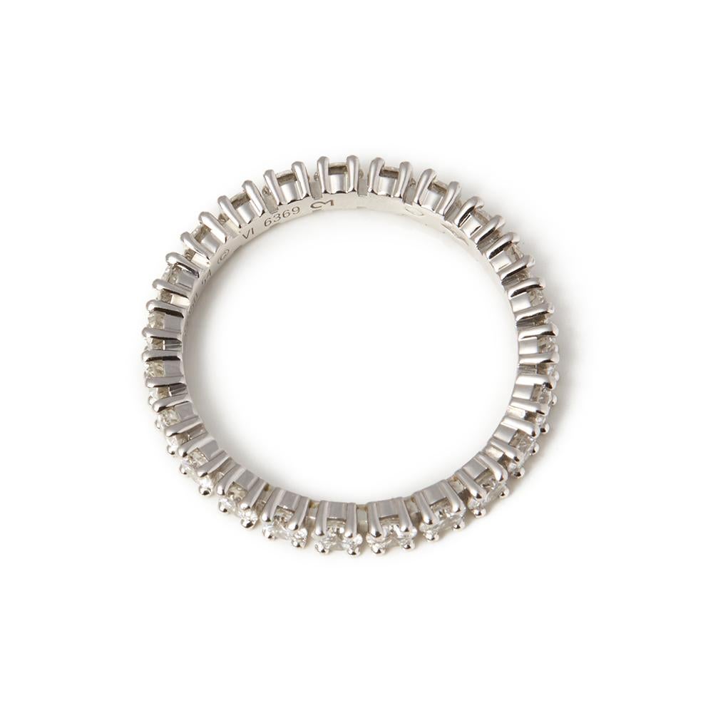 Women's Cartier Platinum 1.56 Carat Full Diamond Destinée Eternity Ring