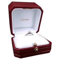 Cartier Platinum 1895 Solitaire 0.19ct VVS2/D Diamond Engagement Ring
