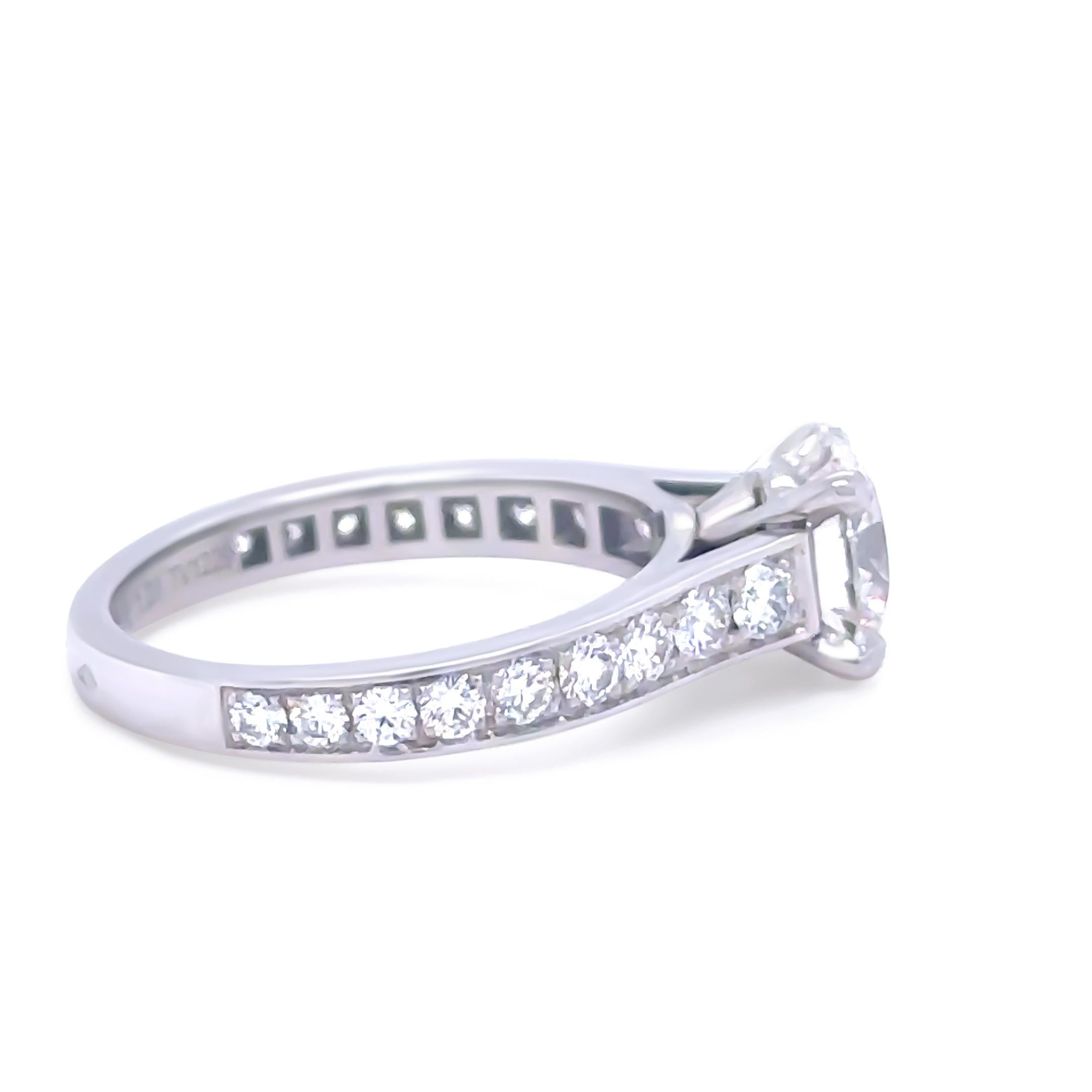 Cartier Platinum 1895 Solitaire Engagement Ring 1.83ct 4.63g In Excellent Condition For Sale In SYDNEY, NSW