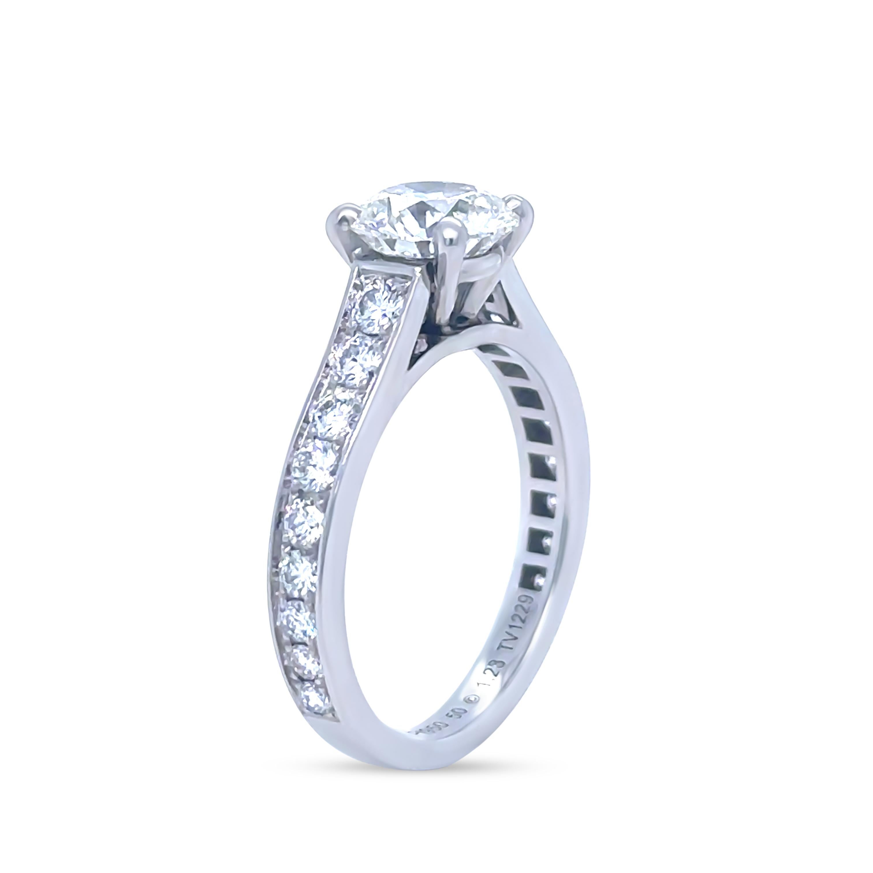 Cartier Platinum 1895 Solitaire Engagement Ring 1.83ct 4.63g For Sale 2