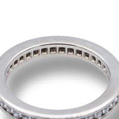 Cartier Platinum Channel Set Diamond Eternity Band Ring .40 Cts TW