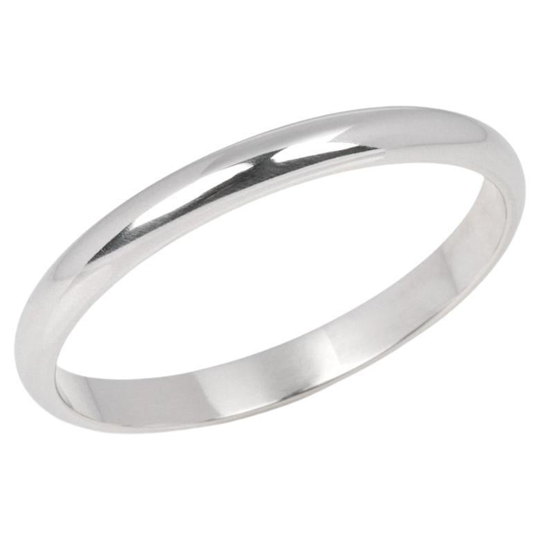 Cartier Platinum 1895 Wedding Band Ring For Sale