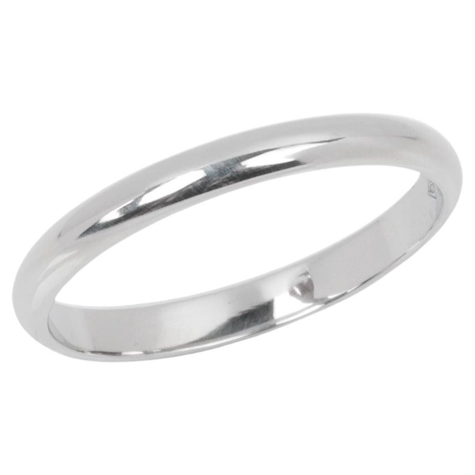 Cartier Platinum 2.5mm 1895 Wedding Band Ring For Sale
