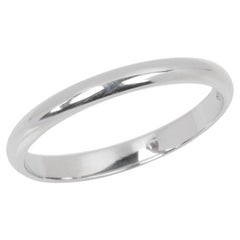 Cartier, bague de mariage en platine 2,5 mm 1895