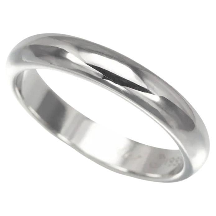 Anillo de boda Cartier de platino de 3,5 mm 52, talla US 6