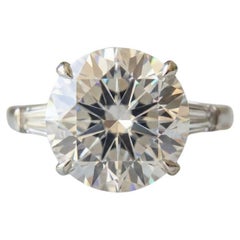 Cartier Platinum 4 Carat Diamond Engagement Ring