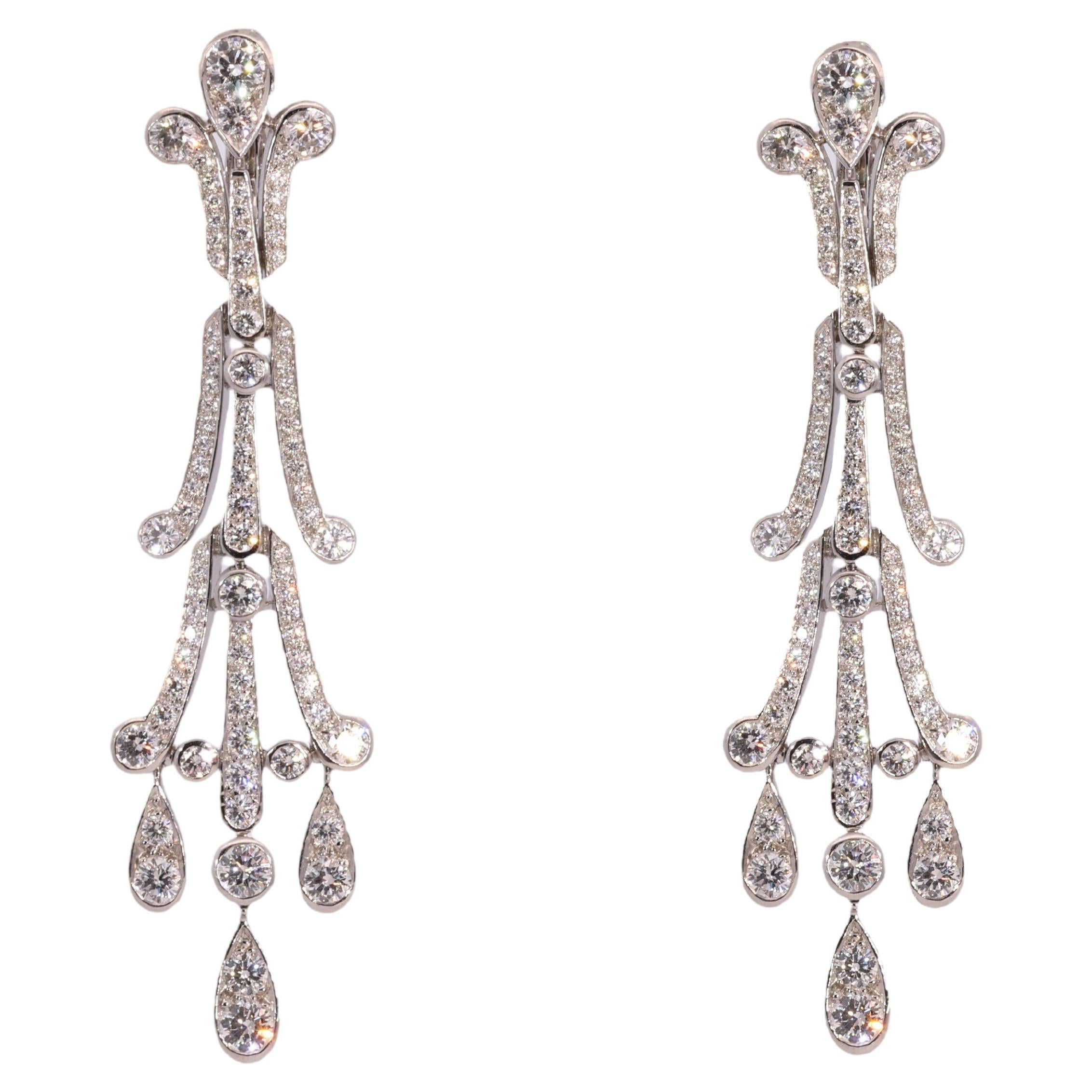 EVER FAITH Orecchini Pendenti A Foglia Con Cristalli: Vintage, Lussuosi, Regalo In Scatola