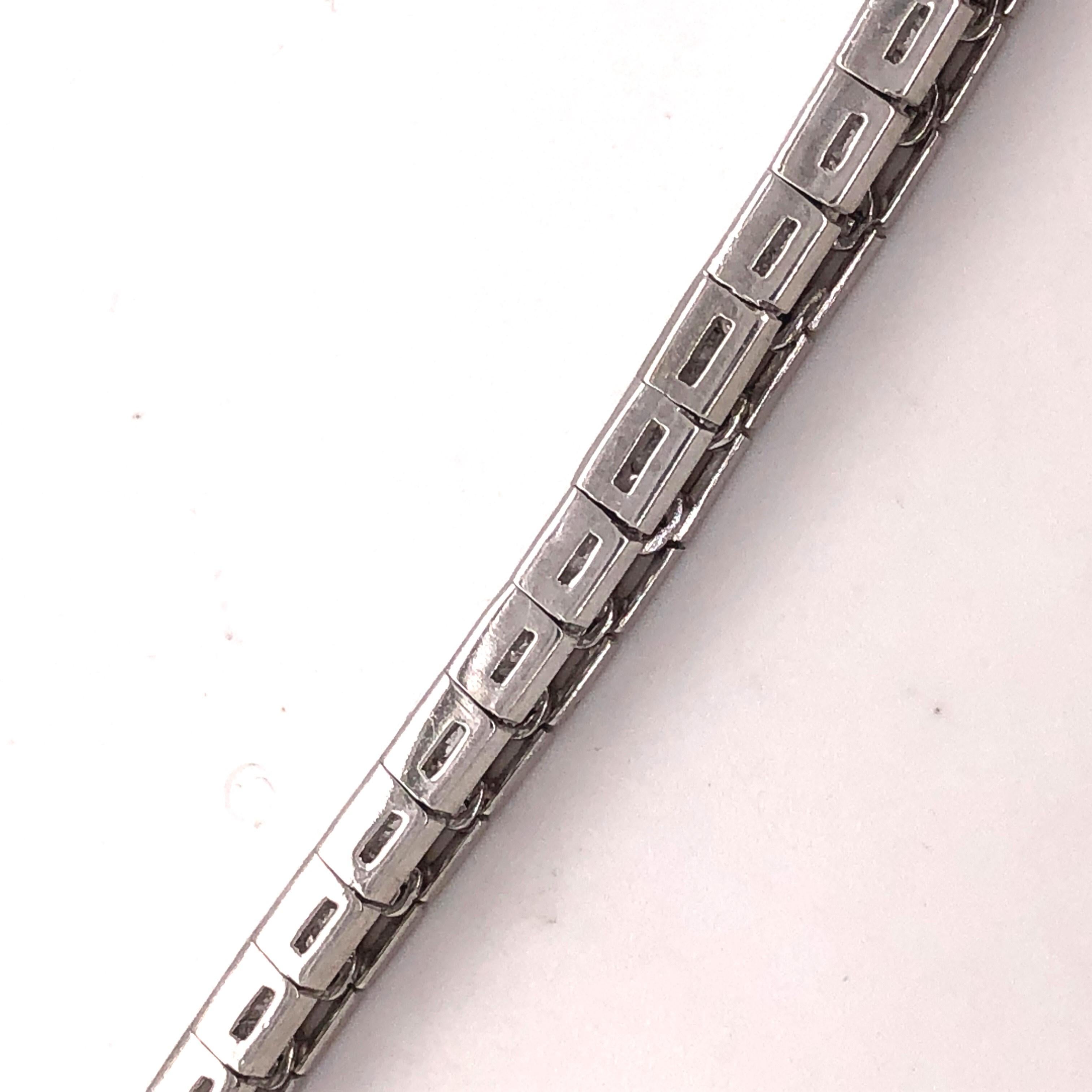 Men's Cartier Platinum 9.18tcw VS1-VS2 Diamond Line Bracelet, 1950's