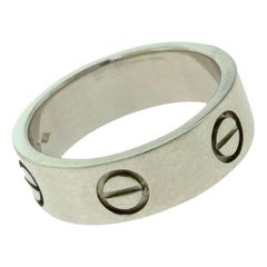 Cartier Bague d'alliance Love 950 en platine avec anneau X-45