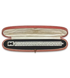 Cartier Platinum and Diamond Art Deco Bracelet